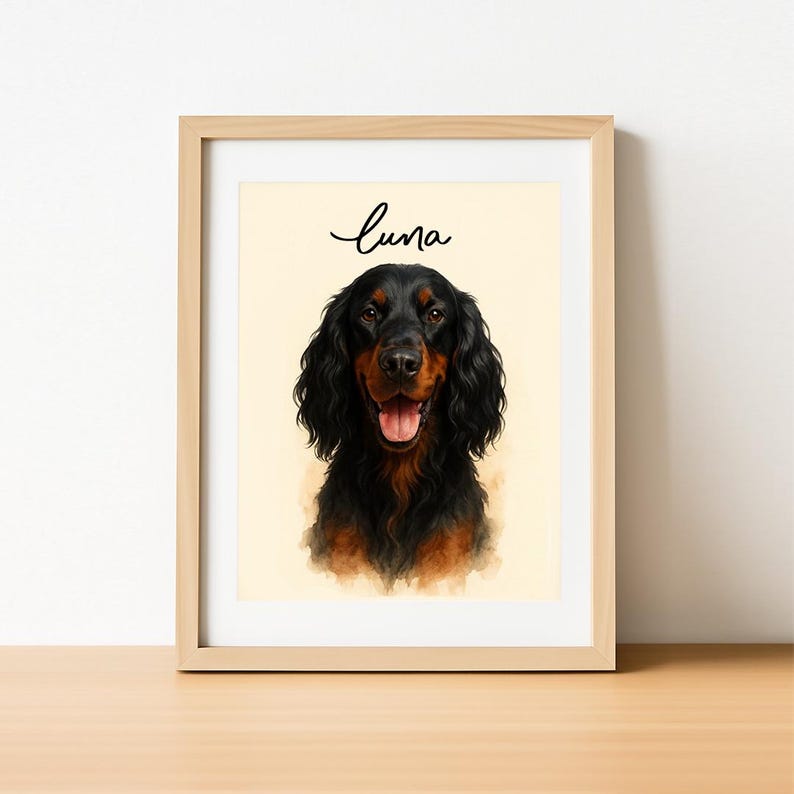 Personalized Dog Artwork from Your Pet's Photo
