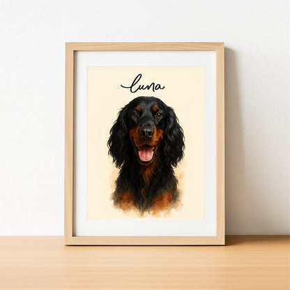 Personalized Dog Artwork from Your Pet's Photo