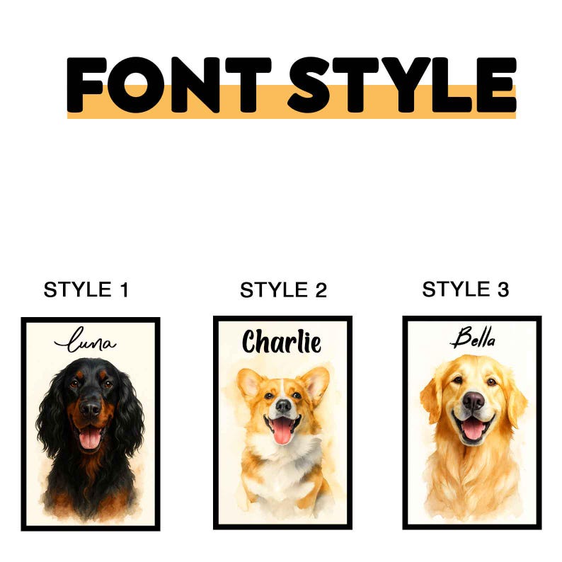 Personalized Dog Artwork from Your Pet's Photo