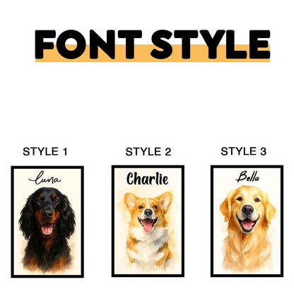 Personalized Dog Artwork from Your Pet's Photo