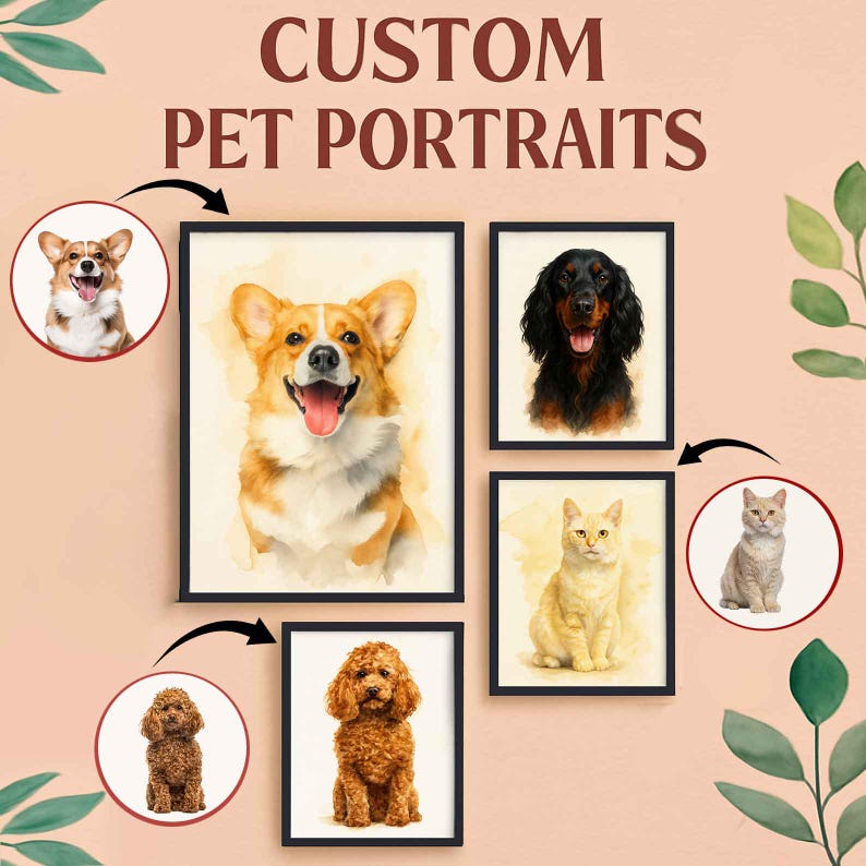 Personalized Dog Artwork from Your Pet's Photo