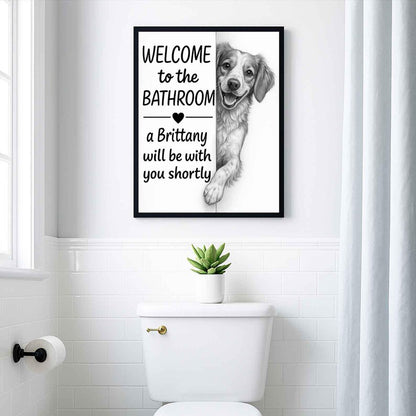 Brittany Bathroom Poster | welcome to the bathroom