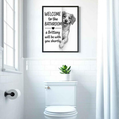 Brittany Bathroom Poster | welcome to the bathroom
