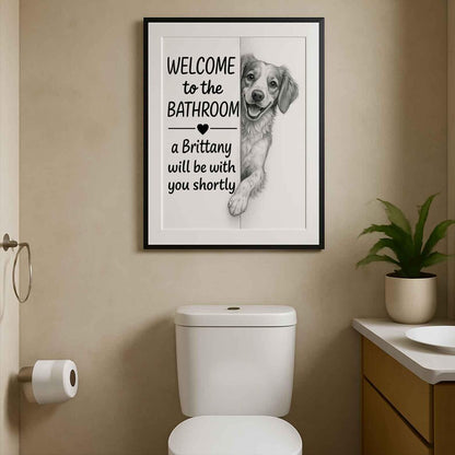 Brittany Bathroom Poster | welcome to the bathroom