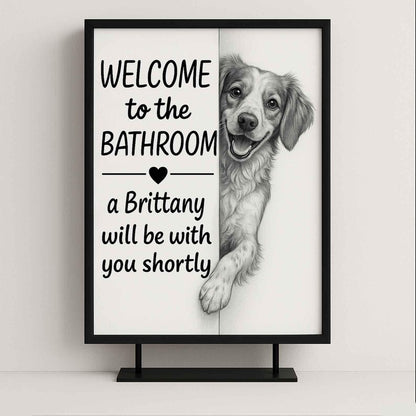 Brittany Bathroom Poster | welcome to the bathroom
