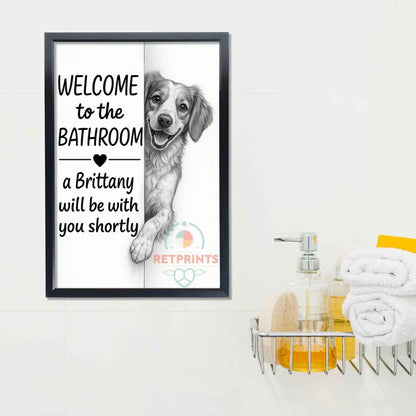 Brittany Bathroom Poster | welcome to the bathroom
