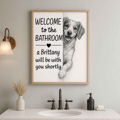 Brittany Bathroom Poster | welcome to the bathroom