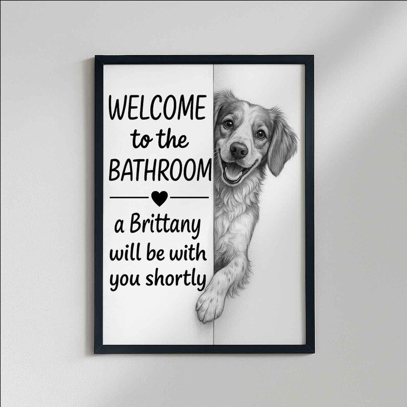 Brittany Bathroom Poster | welcome to the bathroom