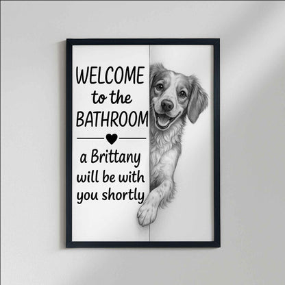 Brittany Bathroom Poster | welcome to the bathroom
