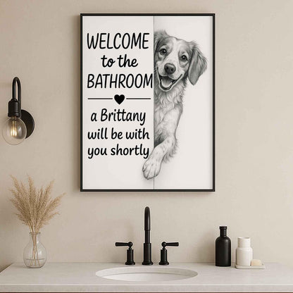 Brittany Bathroom Poster | welcome to the bathroom