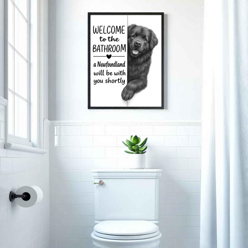 Newfoundland Bathroom Poster | welcome to the bathroom