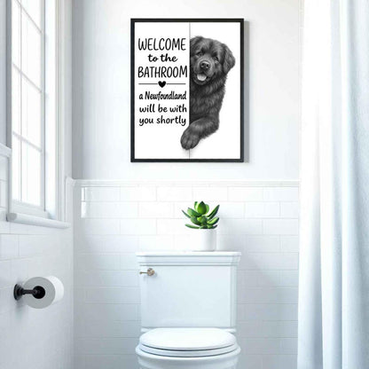 Newfoundland Bathroom Poster | welcome to the bathroom