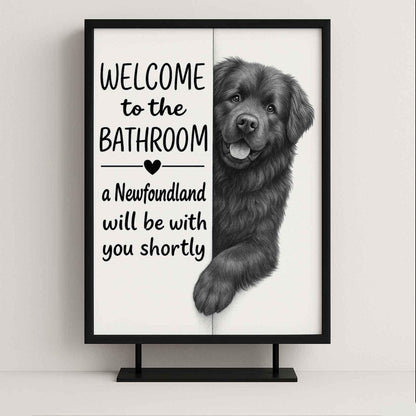 Newfoundland Bathroom Poster | welcome to the bathroom