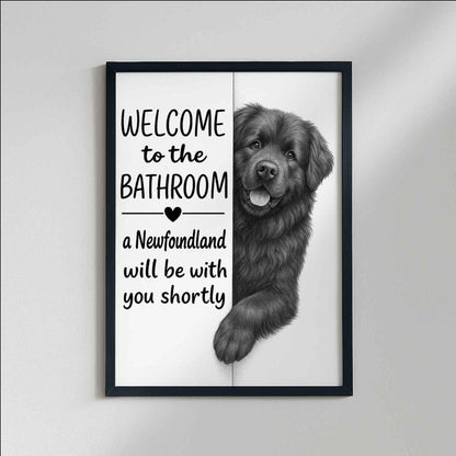 Newfoundland Bathroom Poster | welcome to the bathroom