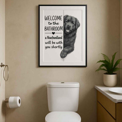Newfoundland Bathroom Poster | welcome to the bathroom