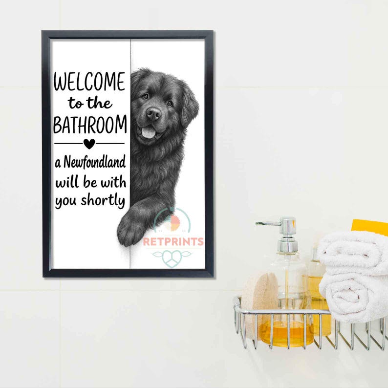 Newfoundland Bathroom Poster | welcome to the bathroom