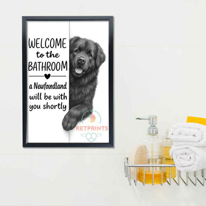 Newfoundland Bathroom Poster | welcome to the bathroom