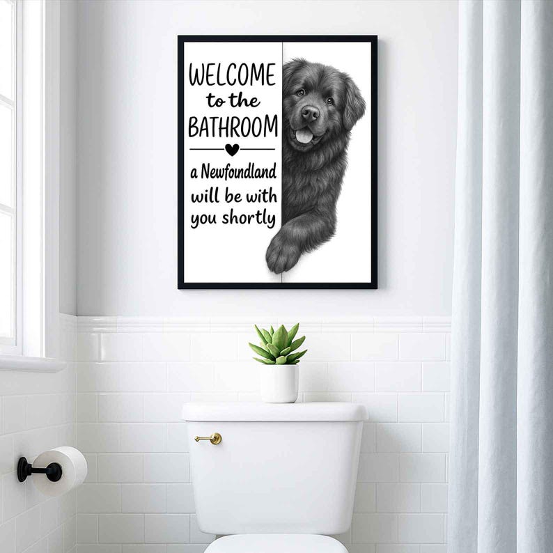 Newfoundland Bathroom Poster | welcome to the bathroom