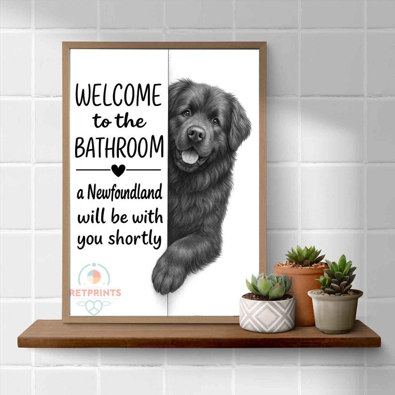 Newfoundland Bathroom Poster | welcome to the bathroom