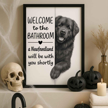 Newfoundland Bathroom Poster | welcome to the bathroom