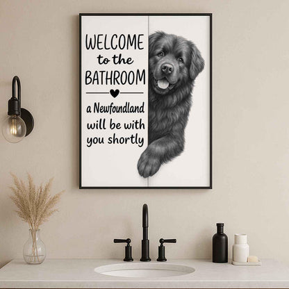 Newfoundland Bathroom Poster | welcome to the bathroom