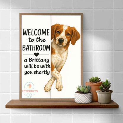 Brittany Bathroom Poster | welcome to the bathroom