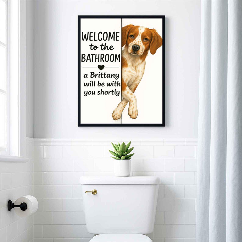Brittany Bathroom Poster | welcome to the bathroom
