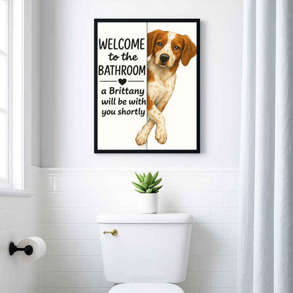 Brittany Bathroom Poster | welcome to the bathroom