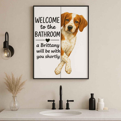 Brittany Bathroom Poster | welcome to the bathroom