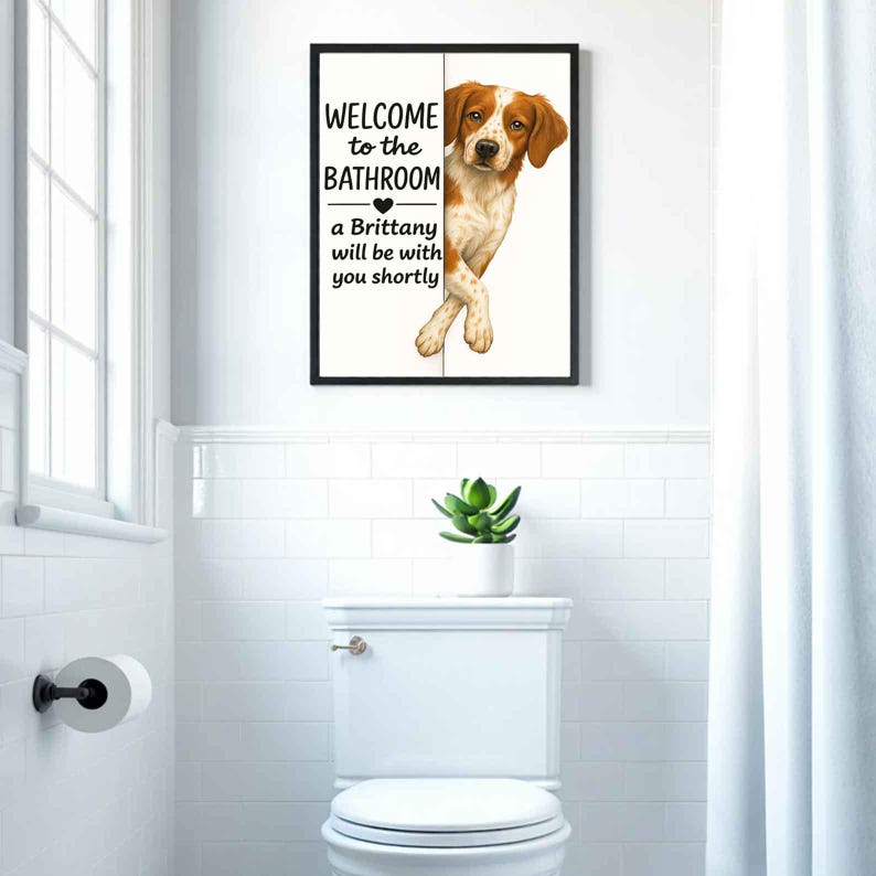 Brittany Bathroom Poster | welcome to the bathroom