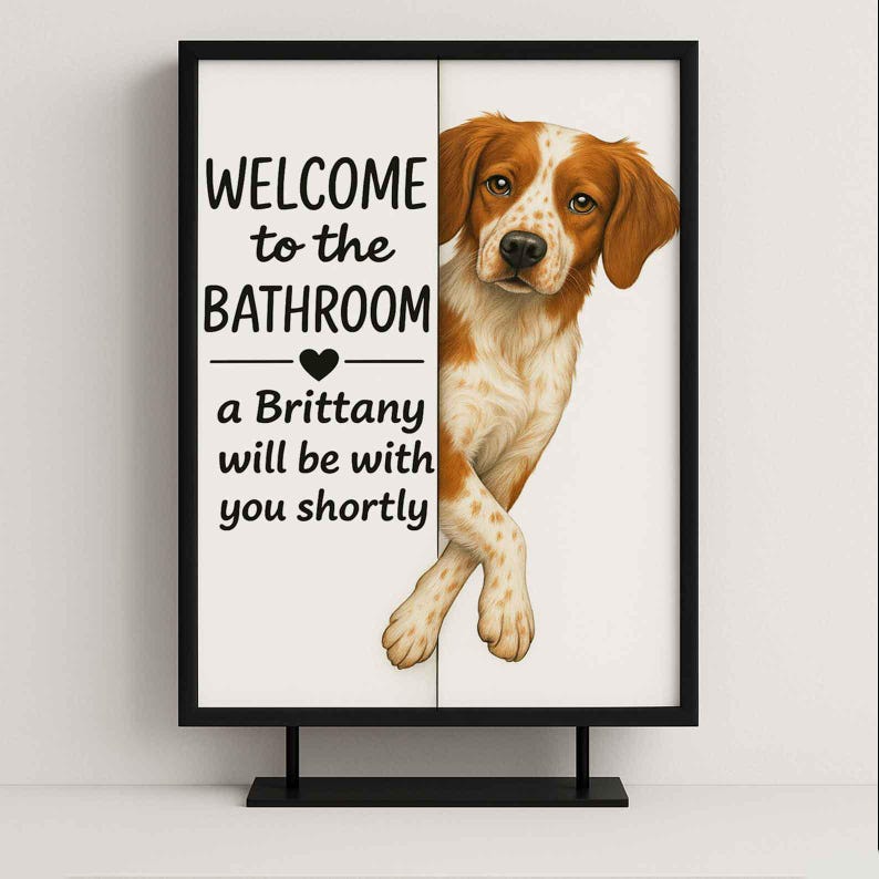 Brittany Bathroom Poster | welcome to the bathroom