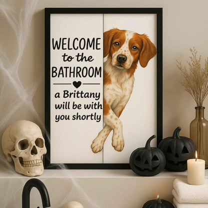 Brittany Bathroom Poster | welcome to the bathroom