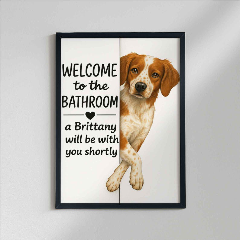Brittany Bathroom Poster | welcome to the bathroom