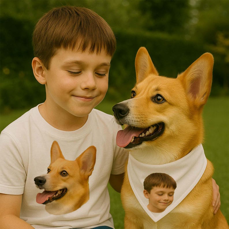Personalized Dog shirt, owner Shirt Set,