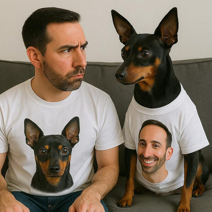 Personalized Dog shirt, owner Shirt Set,