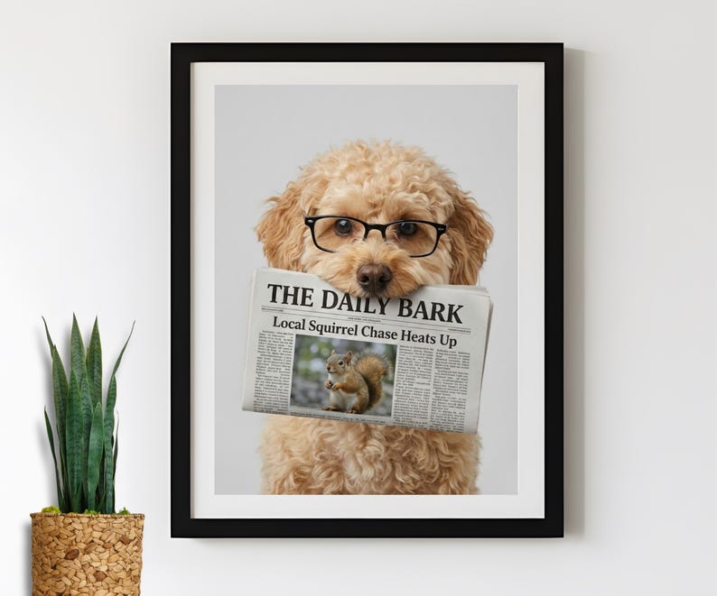 Custom Dog Bathroom Portraits (Set of 4) – Funny Dog Spa Prints - digital file