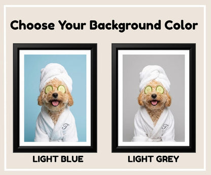 Custom Dog Bathroom Portraits (Set of 4) – Funny Dog Spa Prints - digital file
